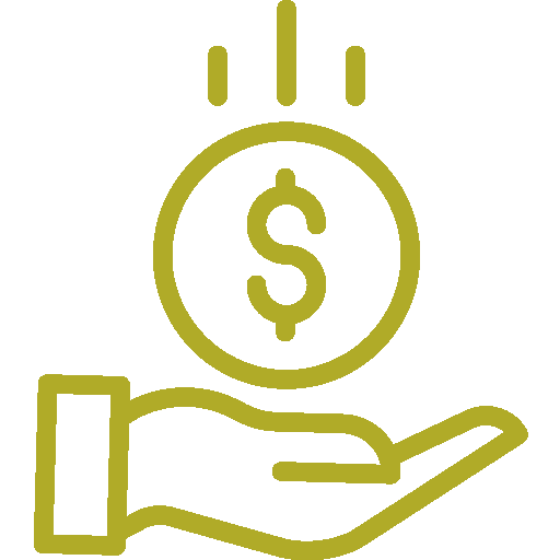 Icono de financiación directa sin intermediarios para la compra de lotes
