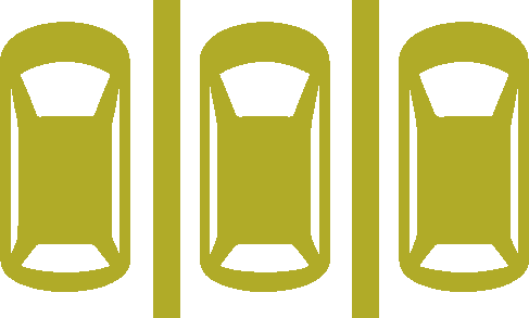 Icono de zonas de parqueaderos comunes para residentes y visitantes