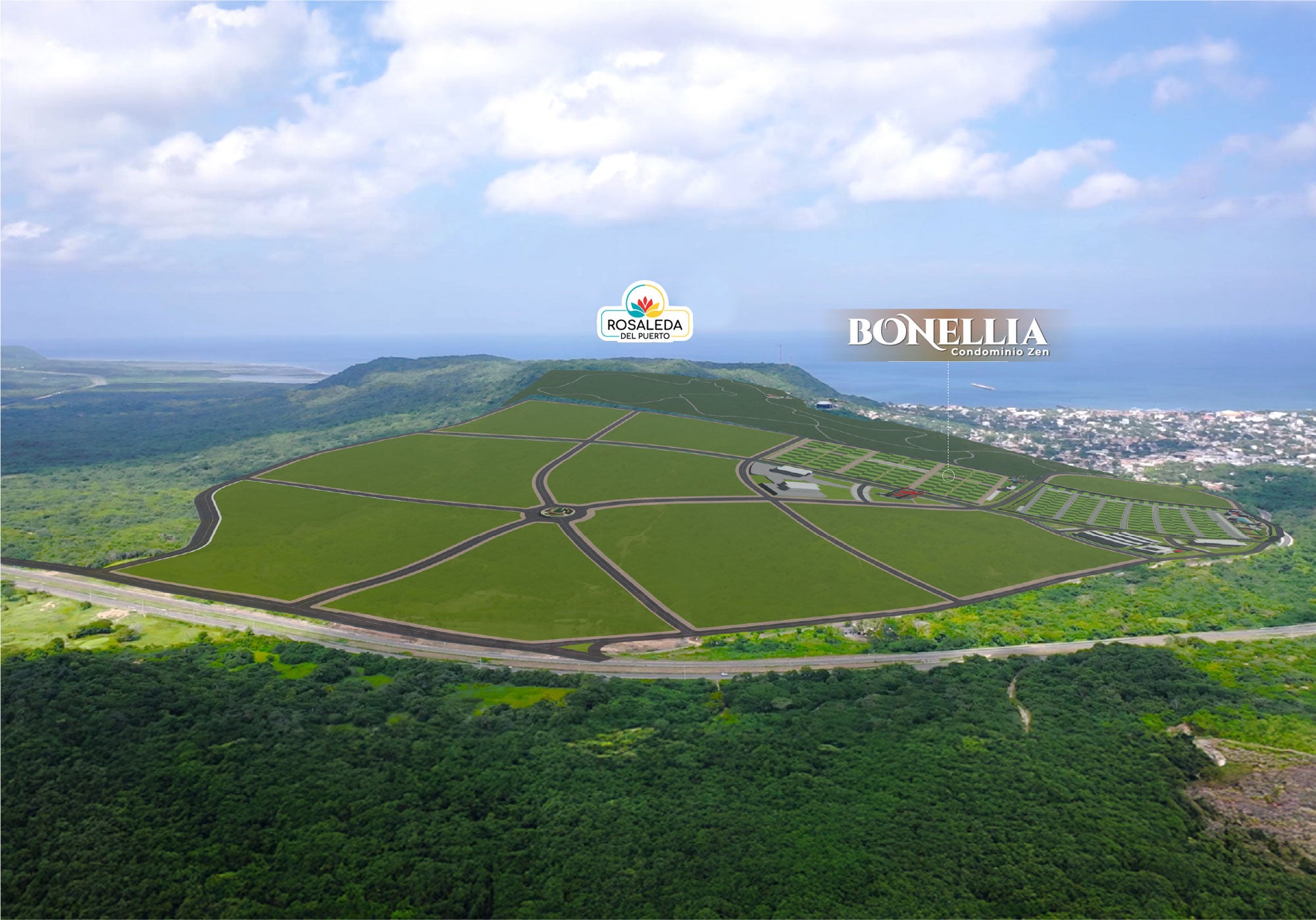 Ubicación condominio Bonellia- Rosaleda del Puerto